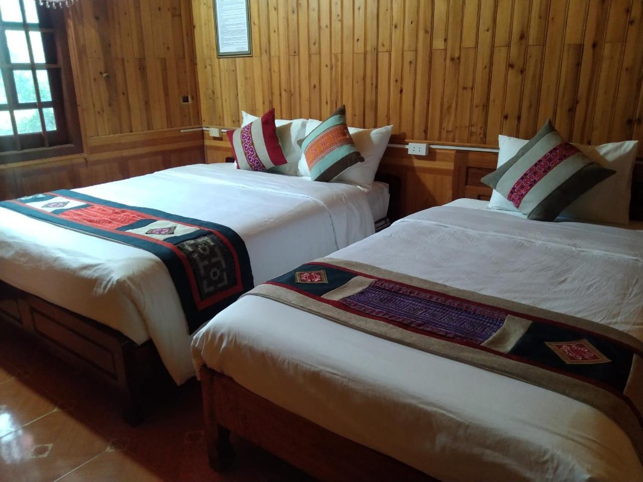 A Lin Homestay Bac Ha Exterior foto