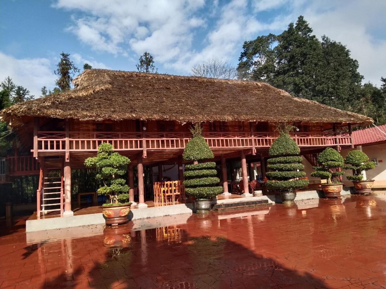 A Lin Homestay Bac Ha Exterior foto